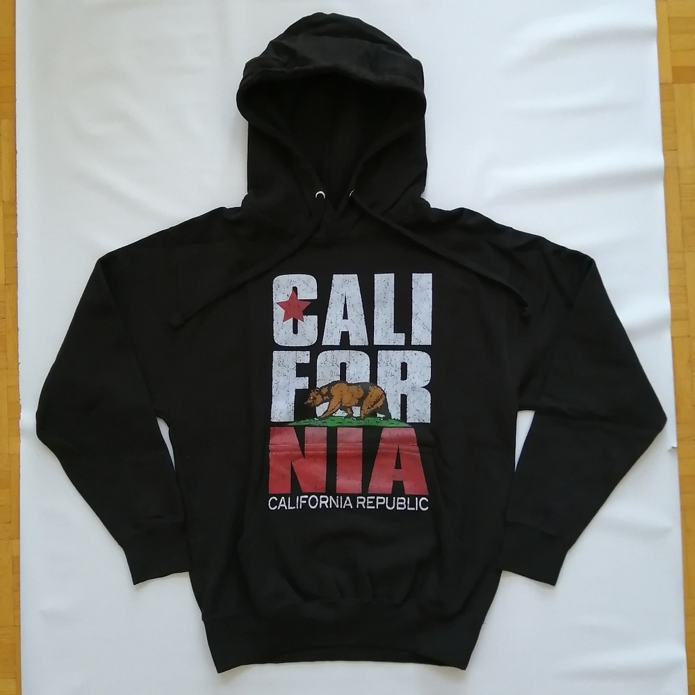 California Republic Black Hoodie Small NWOT